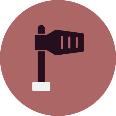 Modern Rüzgar İşareti simgesinin vektör illüstrasyonu