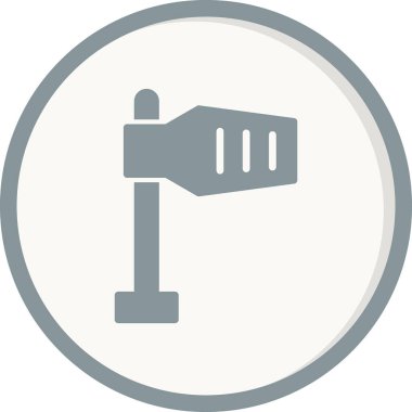 Modern Rüzgar İşareti simgesinin vektör illüstrasyonu