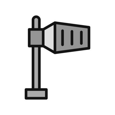 Modern Rüzgar İşareti simgesinin vektör illüstrasyonu