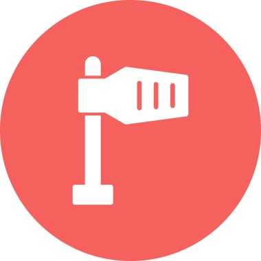 Modern Rüzgar İşareti simgesinin vektör illüstrasyonu