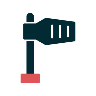 Modern Rüzgar İşareti simgesinin vektör illüstrasyonu