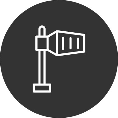 Modern Rüzgar İşareti simgesinin vektör illüstrasyonu