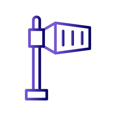 Modern Rüzgar İşareti simgesinin vektör illüstrasyonu