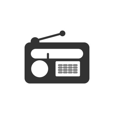 radyo web simgesi vektör illüstrasyonu