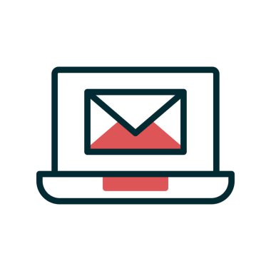 Email with message vector illustration design