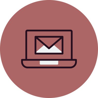 Email with message vector illustration design