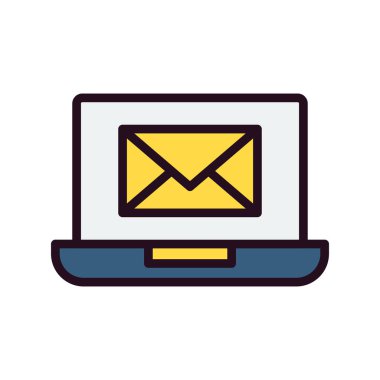 İleti vektör illüstrasyon tasarımı içeren e- posta