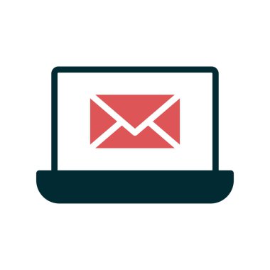 Email with message vector illustration design