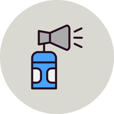 Air Horn simgesi vektör illüstrasyonu