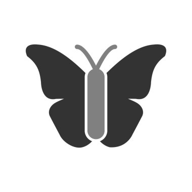 Kelebek simgesi, modern vektör illüstrasyon tasarımı.