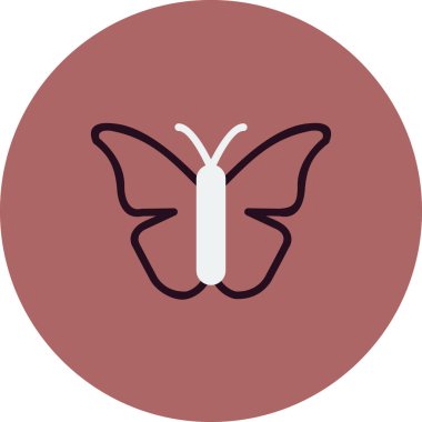 Kelebek simgesi, modern vektör illüstrasyon tasarımı.