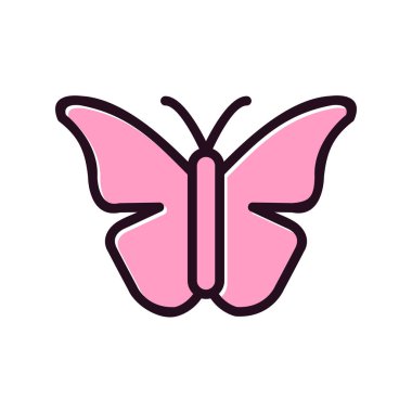 Kelebek simgesi, modern vektör illüstrasyon tasarımı.