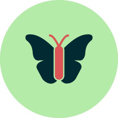 Kelebek simgesi, modern vektör illüstrasyon tasarımı.