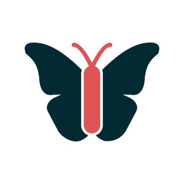 Kelebek simgesi, modern vektör illüstrasyon tasarımı.