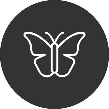 Kelebek simgesi, modern vektör illüstrasyon tasarımı.