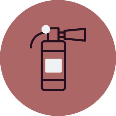 Yangın söndürme simgesi, vektör illüstrasyonu