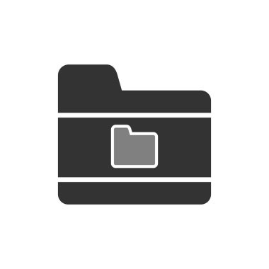 folder vector icon. flat style illustration. eps 10