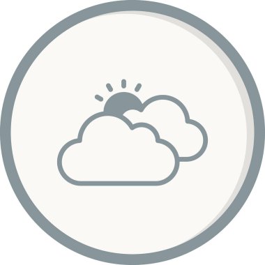 Bulut. Web simgesi basit tasarım