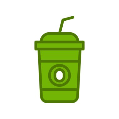 kahve fincanı simgesi, vektör illüstrasyonu  