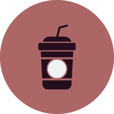 kahve fincanı simgesi, vektör illüstrasyonu  