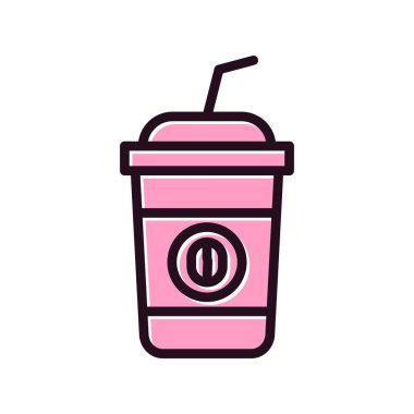 kahve fincanı simgesi, vektör illüstrasyonu  