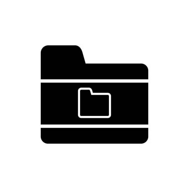 folder icon vector isolated on white background, document transparent sign