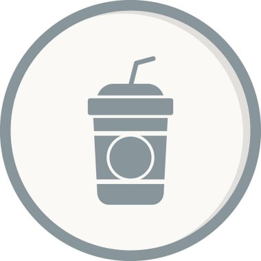 kahve fincanı simgesi, vektör illüstrasyonu  