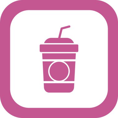 kahve fincanı simgesi, vektör illüstrasyonu  