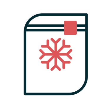 Donmuş Gıda simgesinin vektör çizimi 