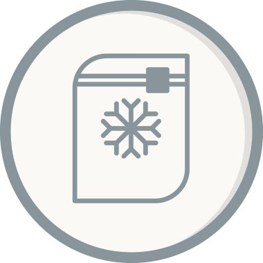 Donmuş Gıda simgesinin vektör çizimi 