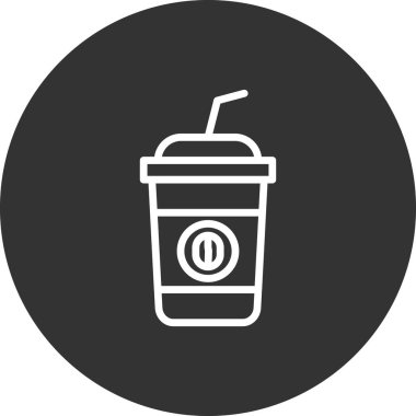 kahve fincanı simgesi, vektör illüstrasyonu  