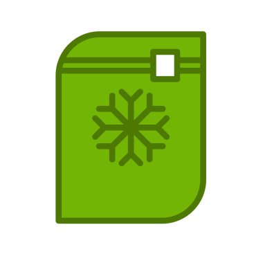 Donmuş Gıda simgesinin vektör çizimi 