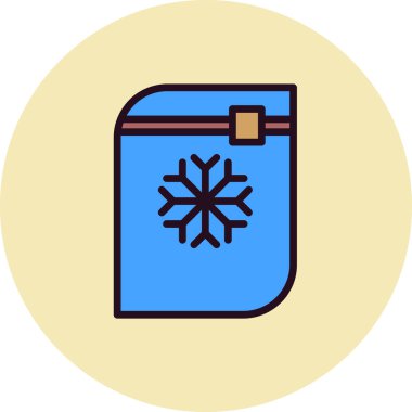 Donmuş Gıda simgesinin vektör çizimi 