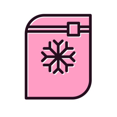 Donmuş Gıda simgesinin vektör çizimi 