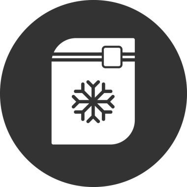 Donmuş Gıda simgesinin vektör çizimi 