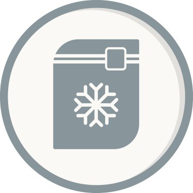 Donmuş Gıda simgesinin vektör çizimi 