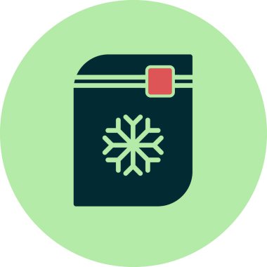 Donmuş Gıda simgesinin vektör çizimi 