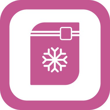 Donmuş Gıda simgesinin vektör çizimi 