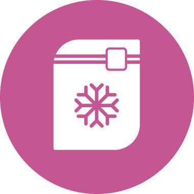 Donmuş Gıda simgesinin vektör çizimi 