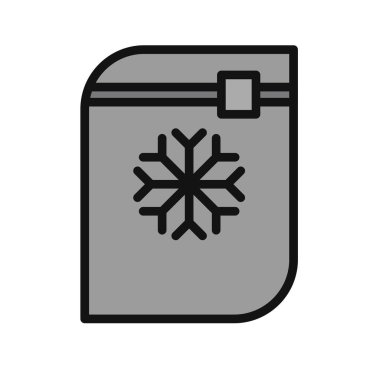 Donmuş Gıda simgesinin vektör çizimi 