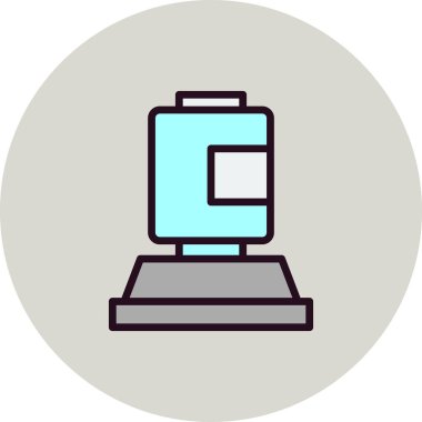 Modern yerçekimi su ikonunun vektör çizimi