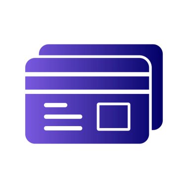 Kredi kartı simgesi, vektör illüstrasyonu