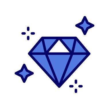 Elmas simgesi vektör illüstrasyonu