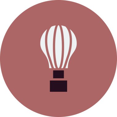 sıcak hava balon simge vektör çizim