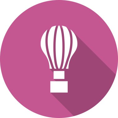 sıcak hava balon simge vektör çizim