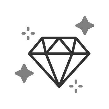 Elmas simgesi vektör illüstrasyonu