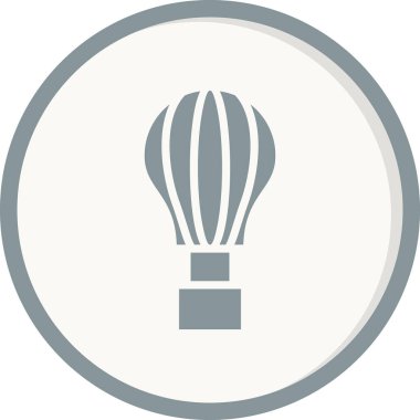 sıcak hava balon simge vektör çizim