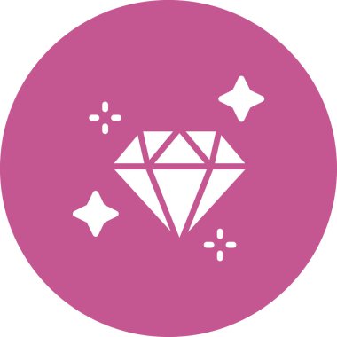 Elmas simgesi vektör illüstrasyonu