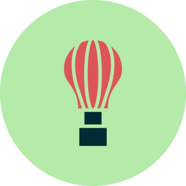 sıcak hava balon simge vektör çizim