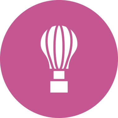 sıcak hava balon simge vektör çizim